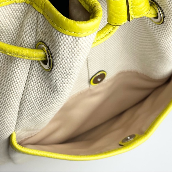 Coach Avery Chartreuse Drawstring Hobo - Picture 10 of 15